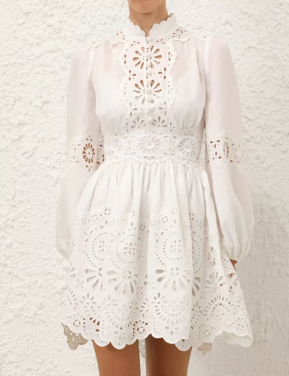 ZIMMERMANN Clothing | Dresses & Coverups<Acacia Broderie Mini Dress Ivory