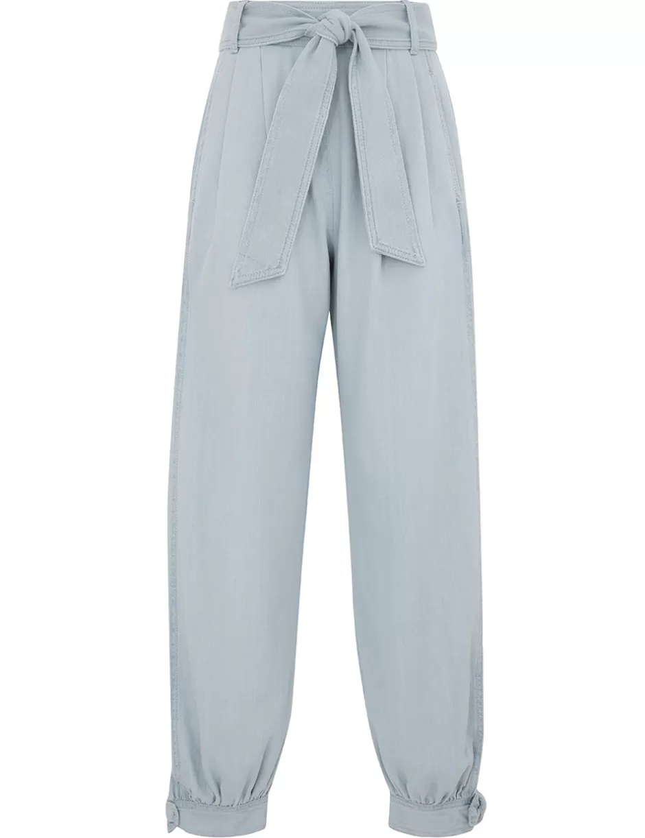 ZIMMERMANN Clothing | Shorts & Pants<Acacia Denim Harem Pant Ice Storm