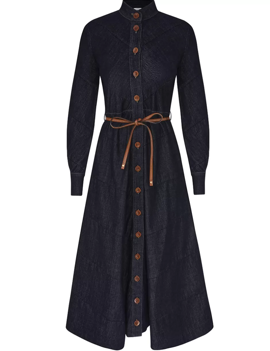 ZIMMERMANN Clothing | Dresses & Coverups<Acacia Denim Shirt Dress Midnight