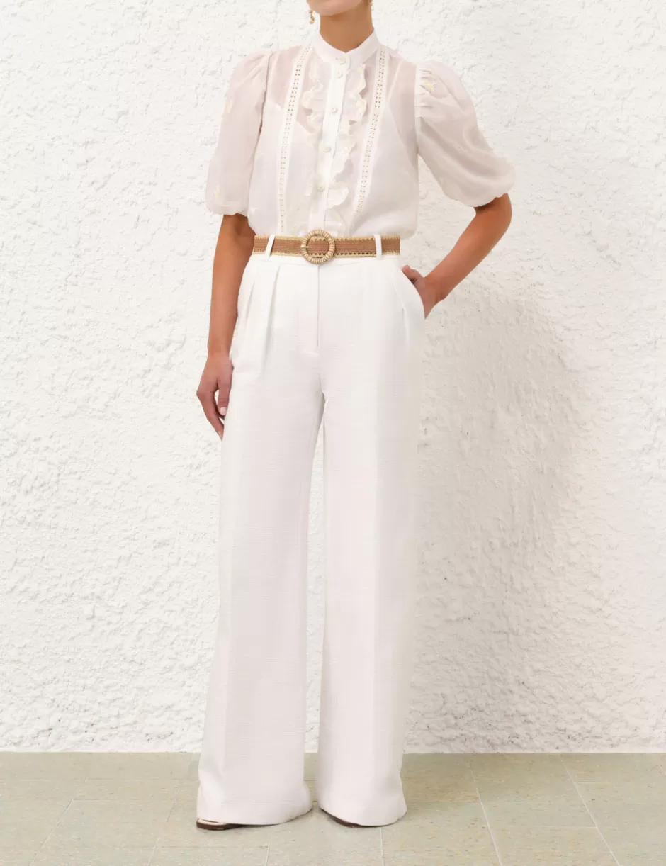 ZIMMERMANN Clothing | Shorts & Pants<Acacia Flare Pant Ivory