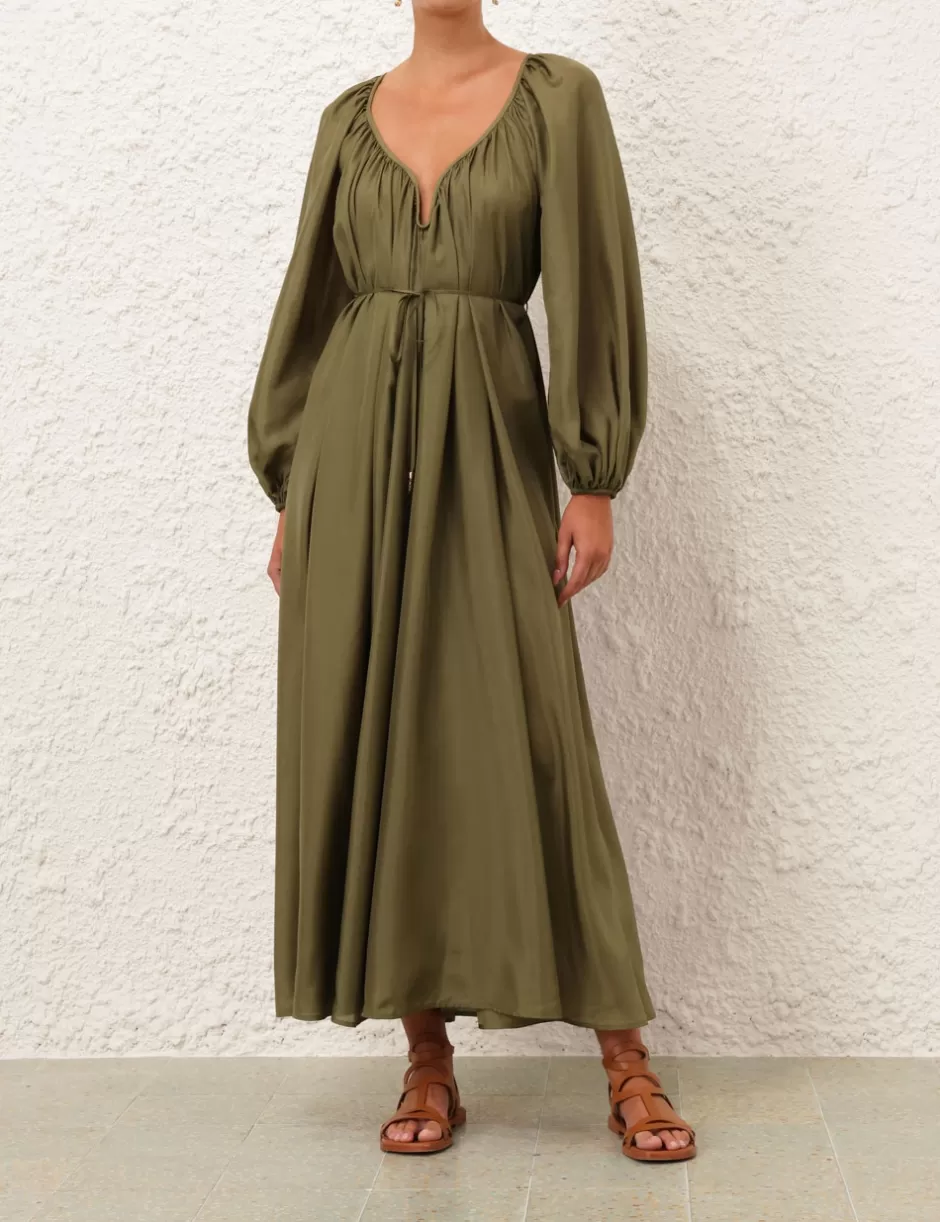 ZIMMERMANN Clothing | Dresses & Coverups<Acacia Maxi Dress Khaki