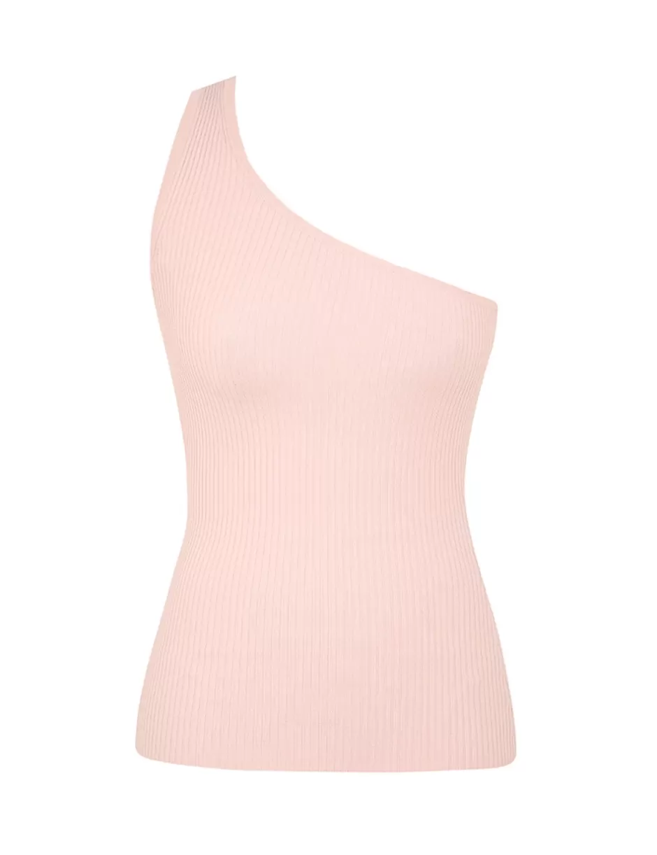 ZIMMERMANN Clothing | Tops<Acacia One Shoulder Top Dusty Pink