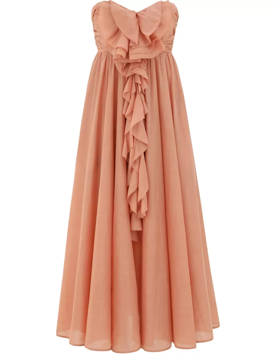 ZIMMERMANN Clothing | Dresses & Coverups<Acacia Ruffle Maxi Dress Tan