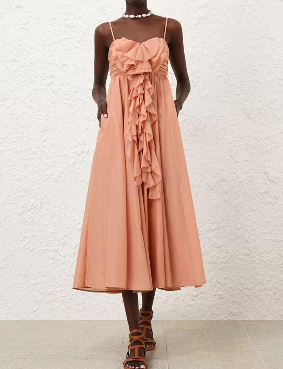 ZIMMERMANN Clothing | Dresses & Coverups<Acacia Ruffle Maxi Dress Tan