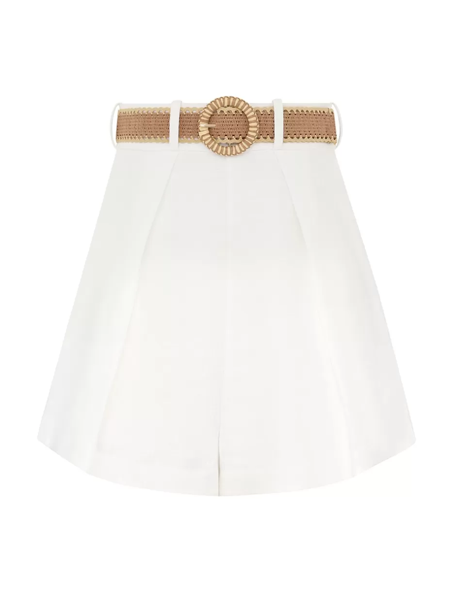 ZIMMERMANN Clothing | Shorts & Pants<Acacia Tuck Short Ivory