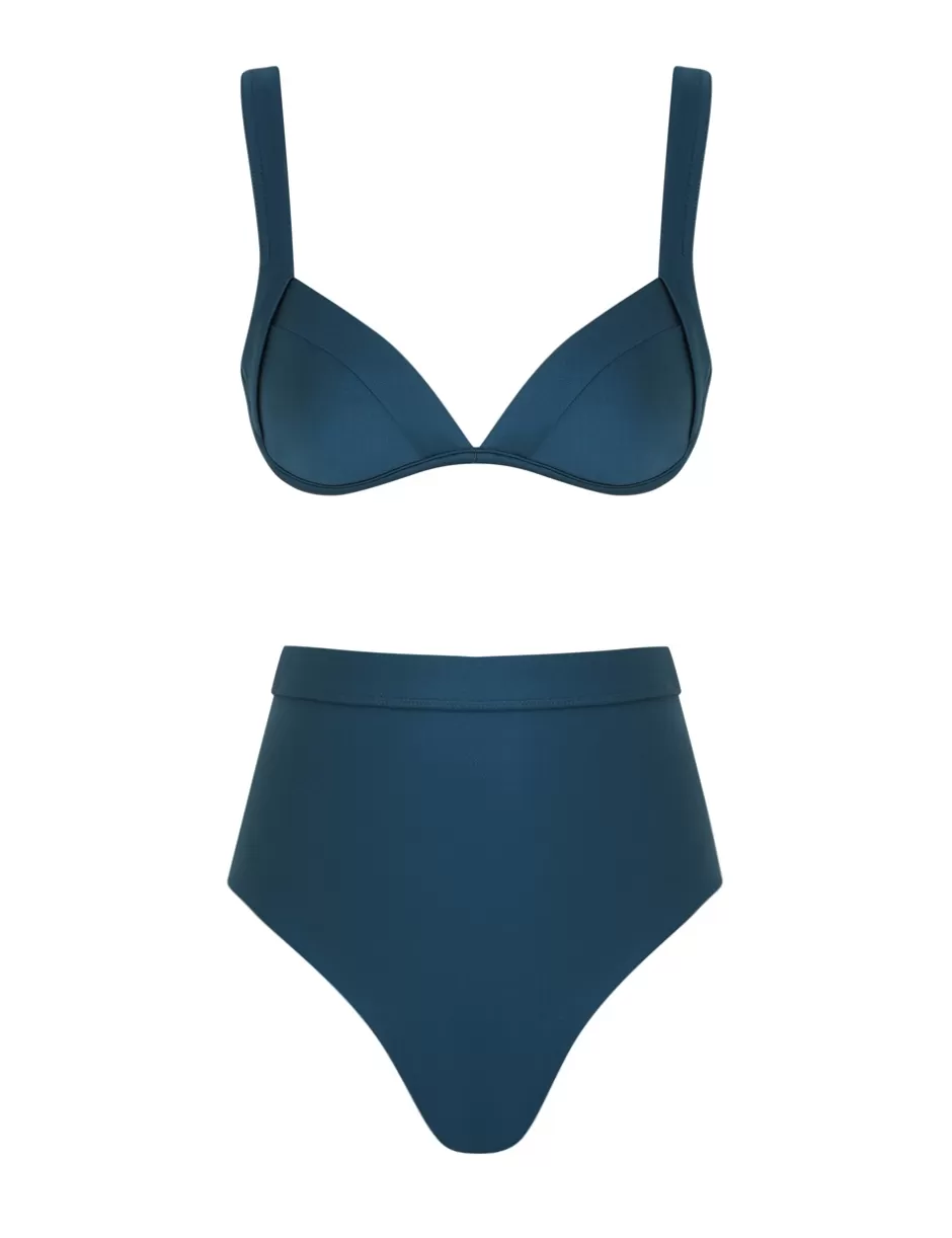 ZIMMERMANN Bikinis<Acacia Underwire Bikini Teal