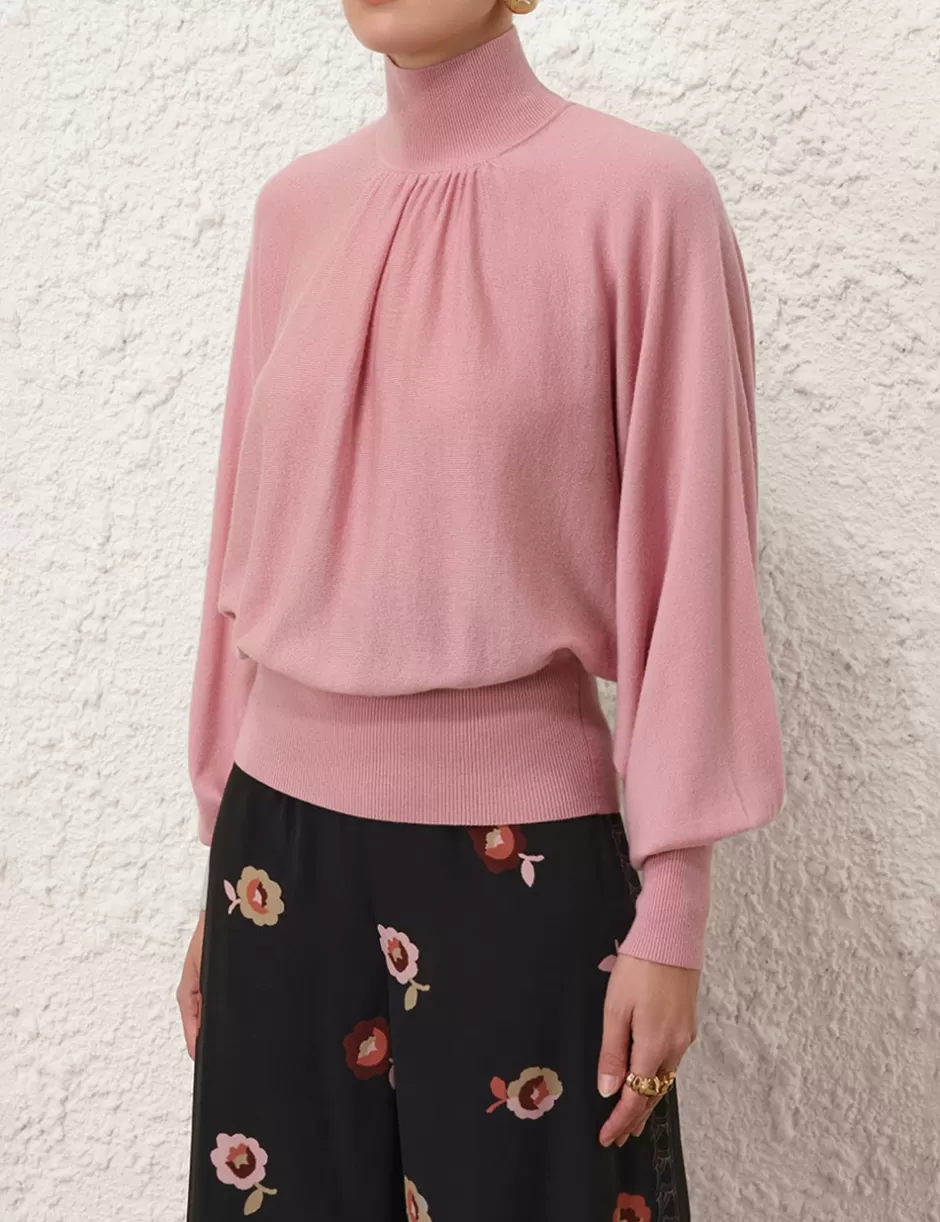 ZIMMERMANN Clothing | Knitwear<Batwing Sweater Dusty Pink