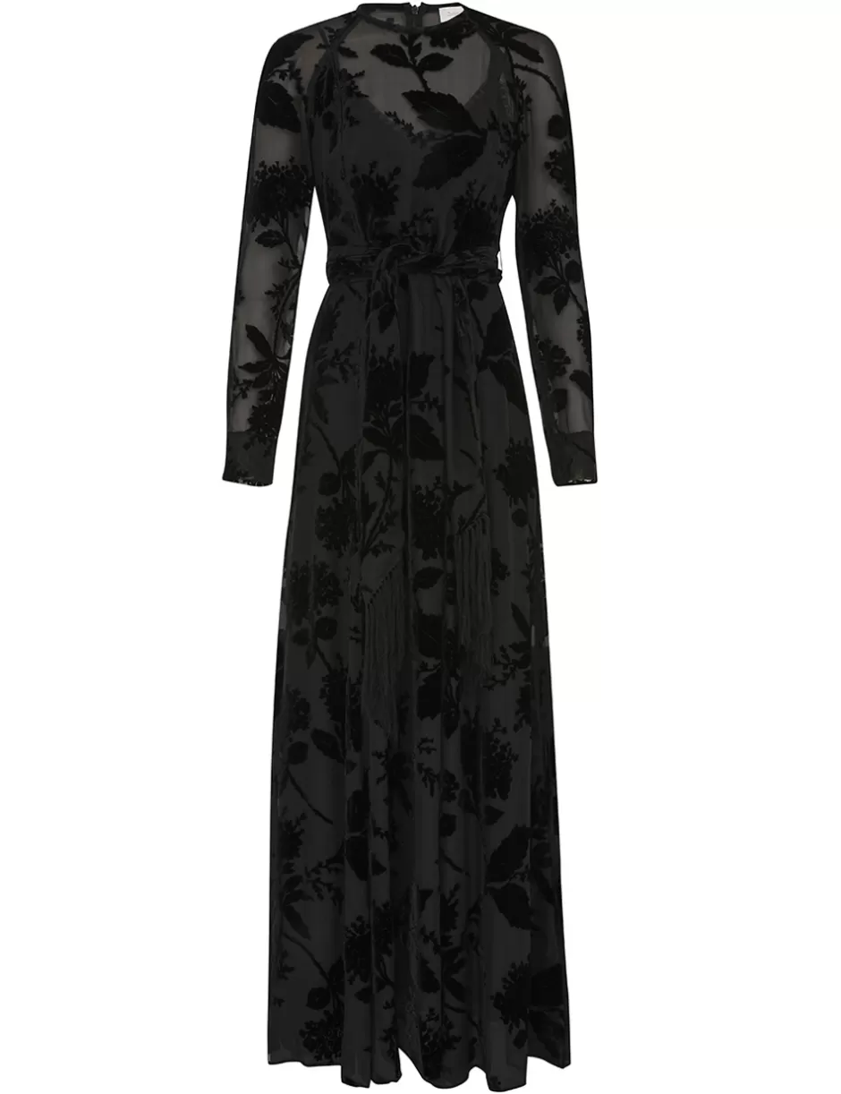 ZIMMERMANN Clothing | Dresses<Burnout Sheath Dress Black