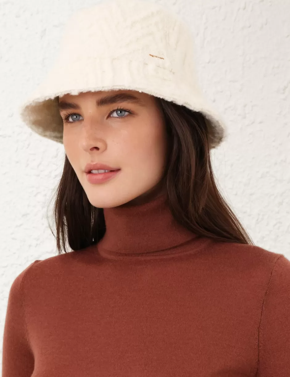 ZIMMERMANN Accessories | Hats<Chevron Bucket Hat Cream