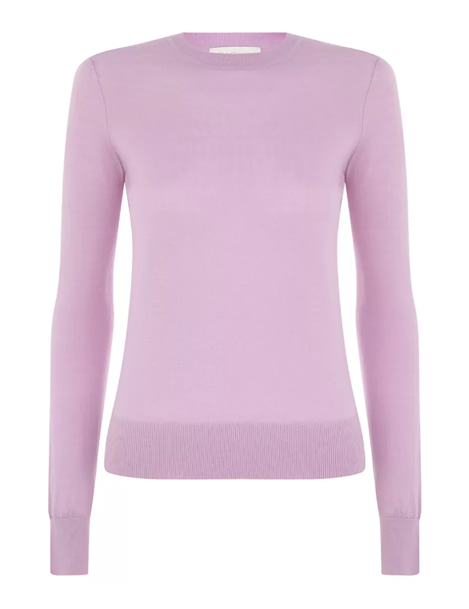 ZIMMERMANN Clothing<Classic Crew Neck Sweater Lilac