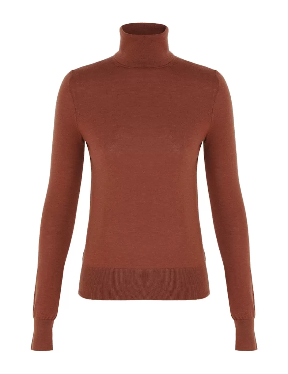 ZIMMERMANN Clothing<Classic Turtle Neck Sweater Lipstick