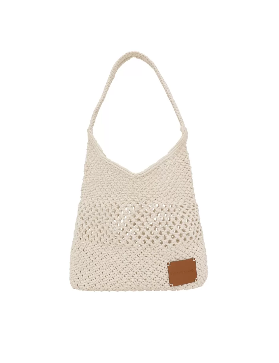 ZIMMERMANN Accessories | Bags<Crochet Hobo Off White