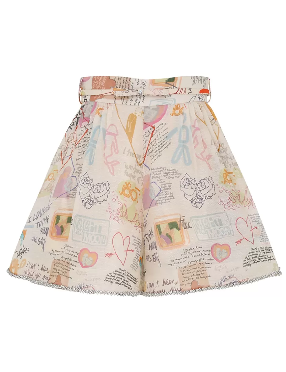 ZIMMERMANN Clothing | Shorts & Pants<Crush Belted Tuck Skort Dear Diary