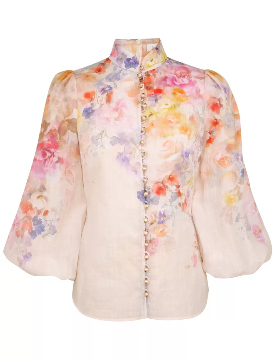 ZIMMERMANN Clothing | Tops<Crush Blouse Multi Floral