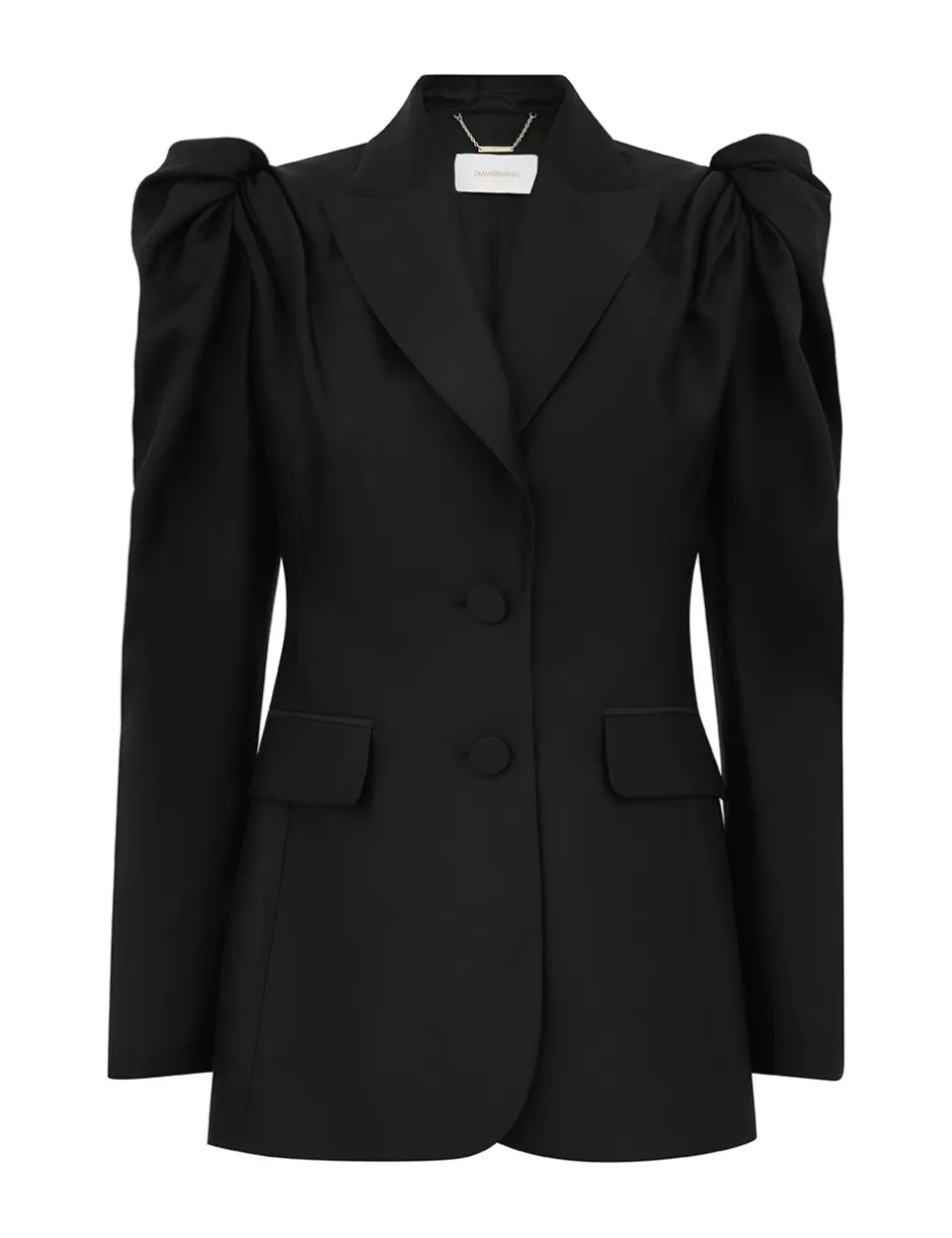 ZIMMERMANN Clothing | Jackets & Coats<Crush Evening Jacket Black