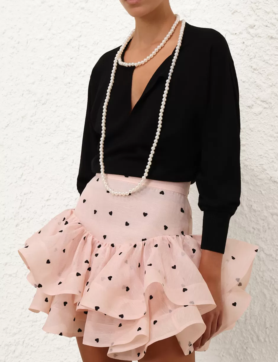 ZIMMERMANN Clothing | Skirts<Crush Flip Mini Skirt Pink Hearts