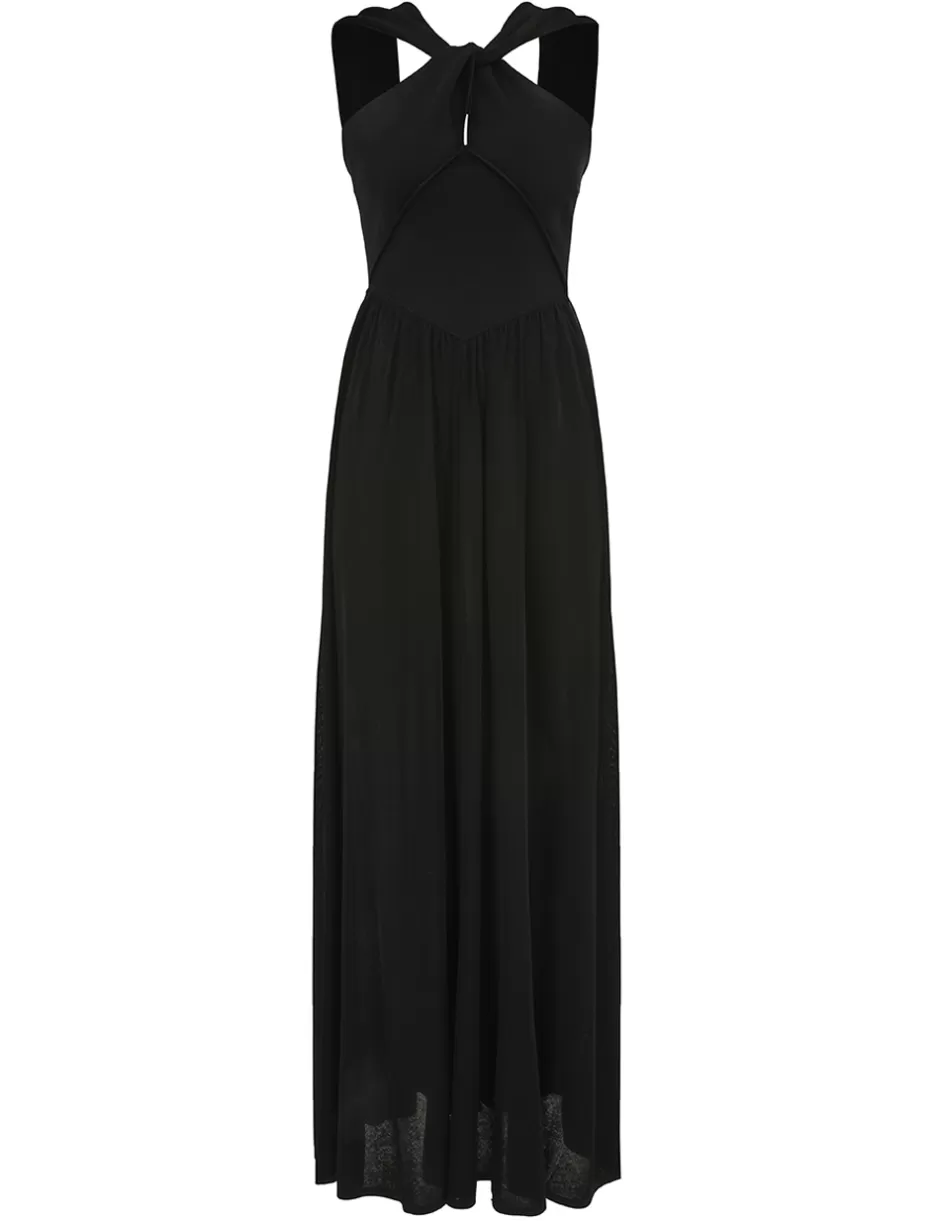 ZIMMERMANN Clothing | Dresses<Crush Halter Neck Midi Dress Black