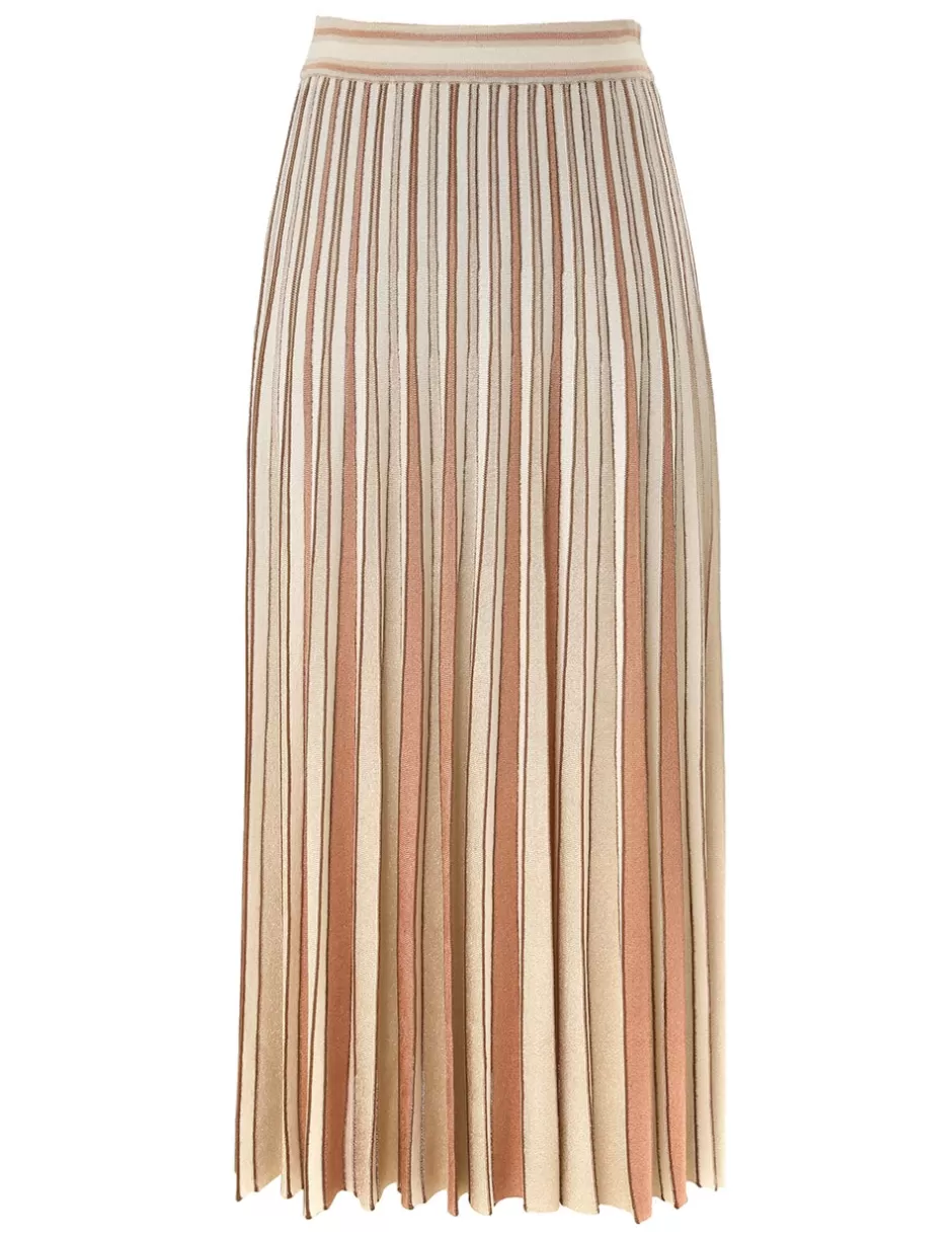 ZIMMERMANN Clothing | Skirts<Crush Metallic Stripe Skirt Multi