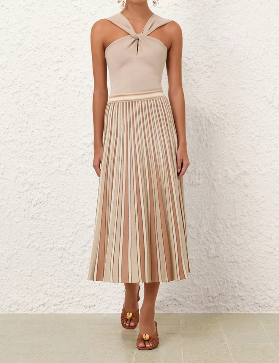 ZIMMERMANN Clothing | Skirts<Crush Metallic Stripe Skirt Multi