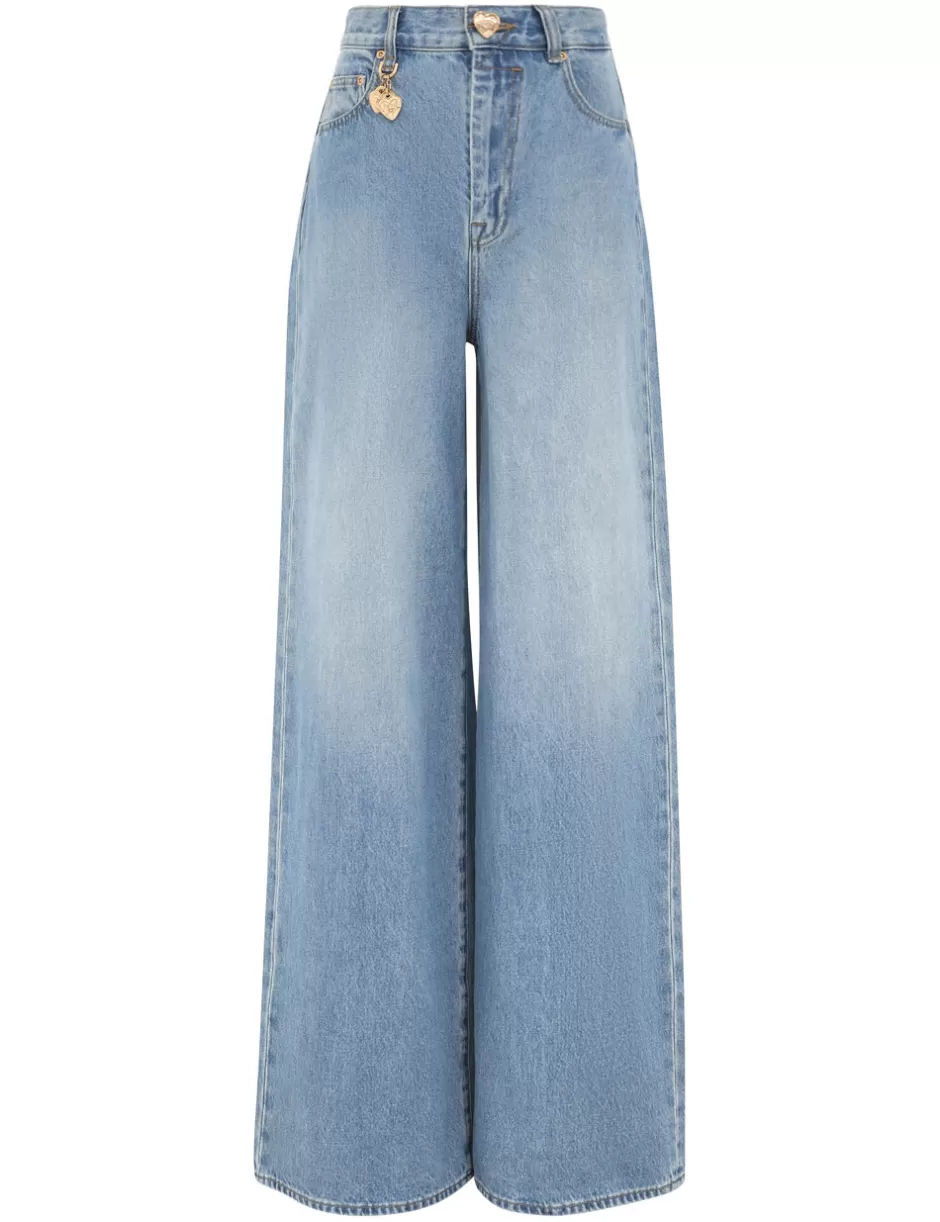 ZIMMERMANN Clothing | Shorts & Pants<Crush Straight Jean Blue Moon