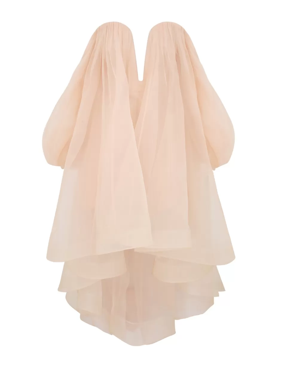 ZIMMERMANN Clothing | Dresses<Crush Strapless Mini Dress Peach