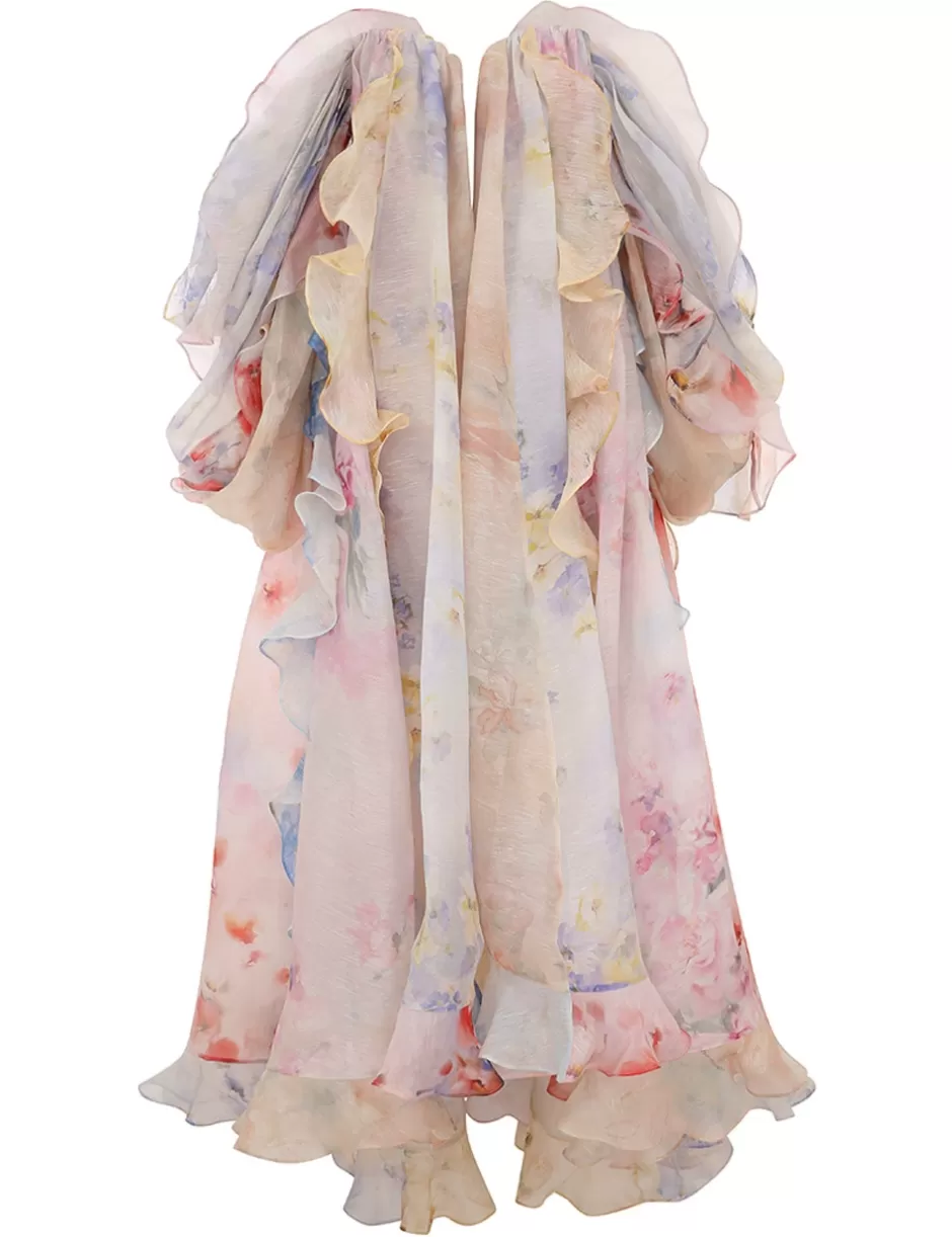 ZIMMERMANN Clothing | Dresses<Crush Strapless Ruffle Dress Spliced Floral