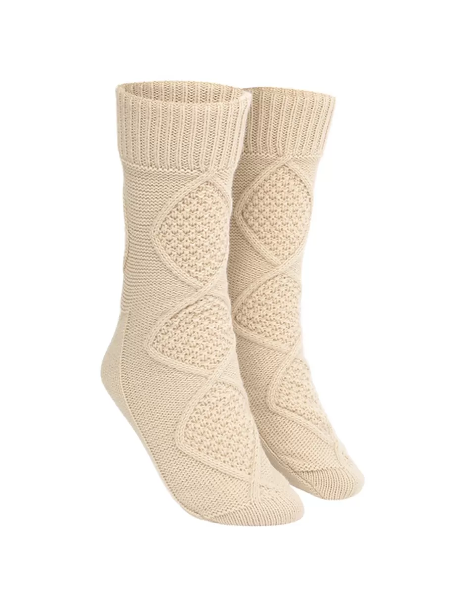 ZIMMERMANN Accessories<Diamond Rib Socks Cream