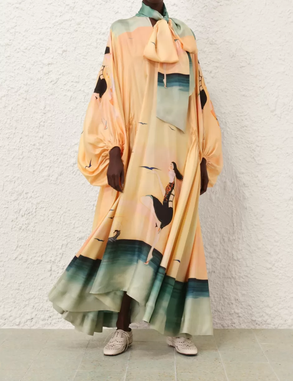 ZIMMERMANN Clothing | Dresses<Eden Billow Dress Azura Sunset