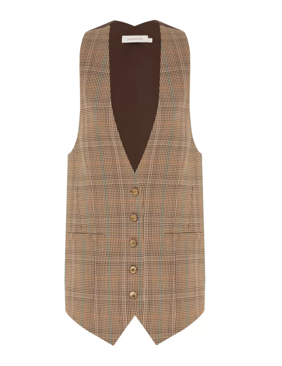 ZIMMERMANN Clothing | Jackets & Coats<Eden ed Vest Check