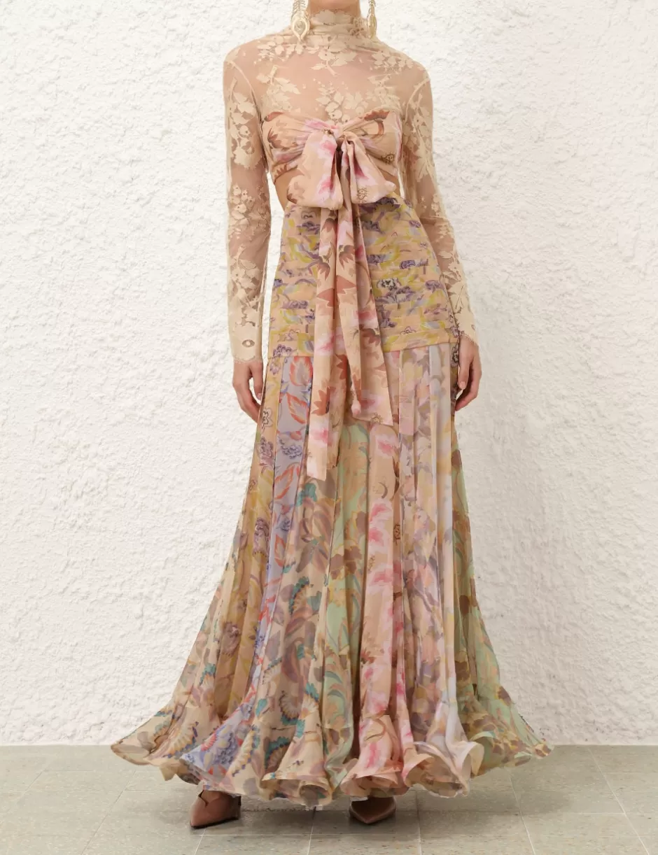 ZIMMERMANN Clothing | Dresses<Eden Flounce Maxi Dress Spliced Eden