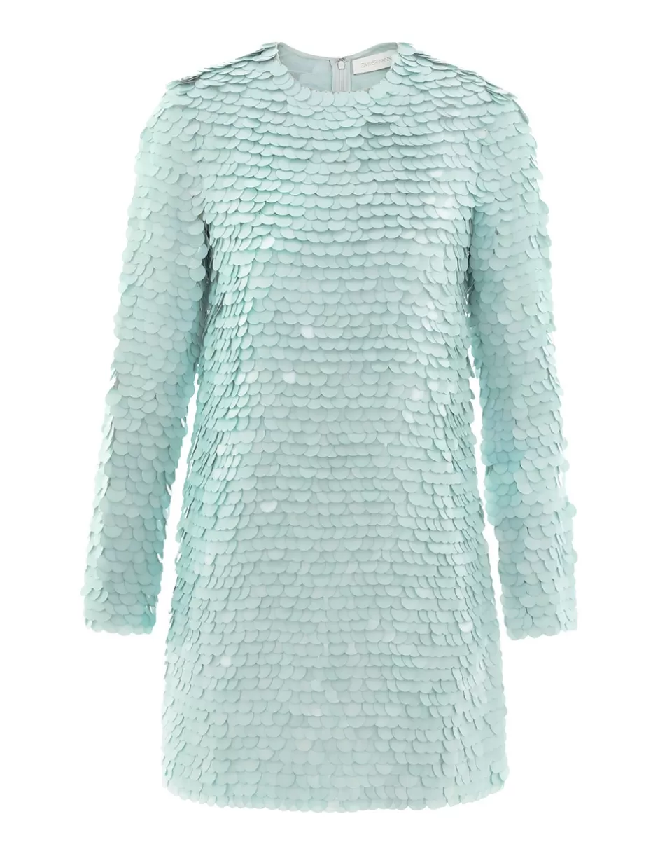 ZIMMERMANN Clothing | Dresses<Eden Sequin Mini Dress Mint