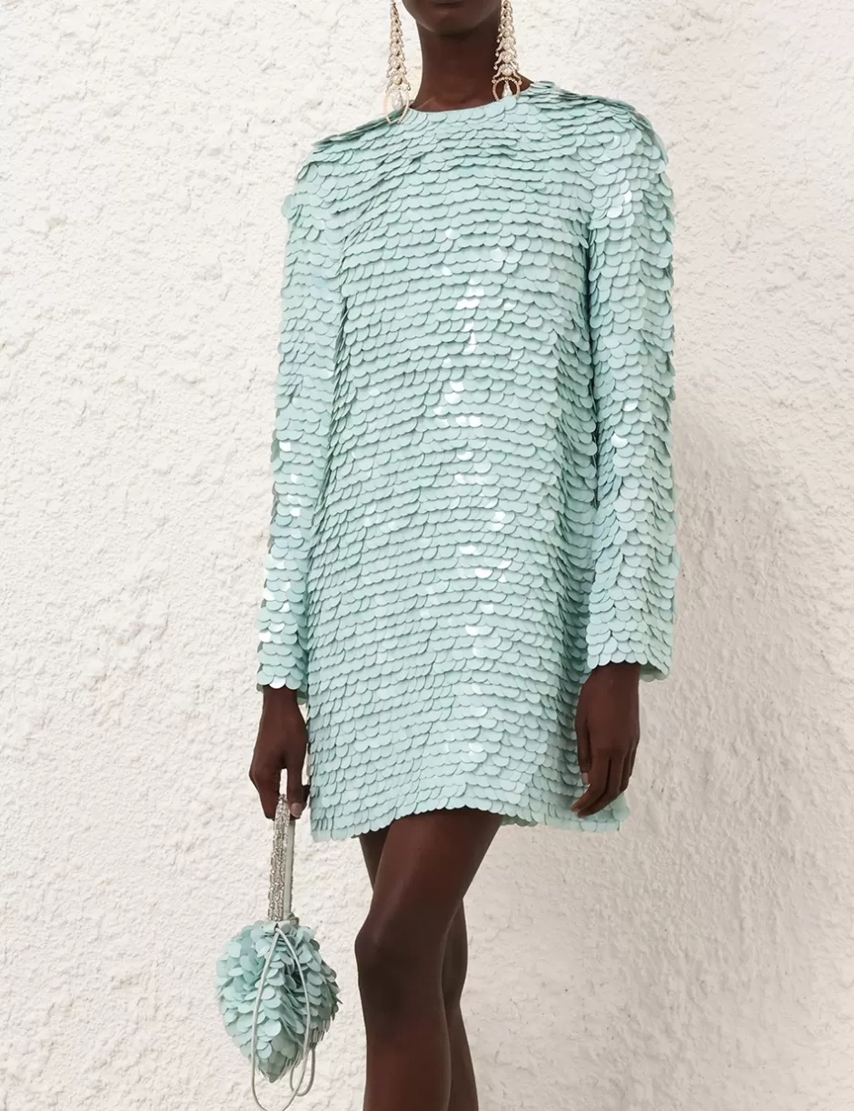 ZIMMERMANN Clothing | Dresses<Eden Sequin Mini Dress Mint