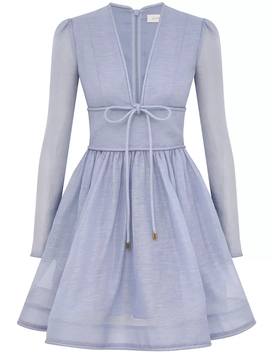 ZIMMERMANN Clothing | Dresses<Eden Structured Mini Dress Dusty Blue