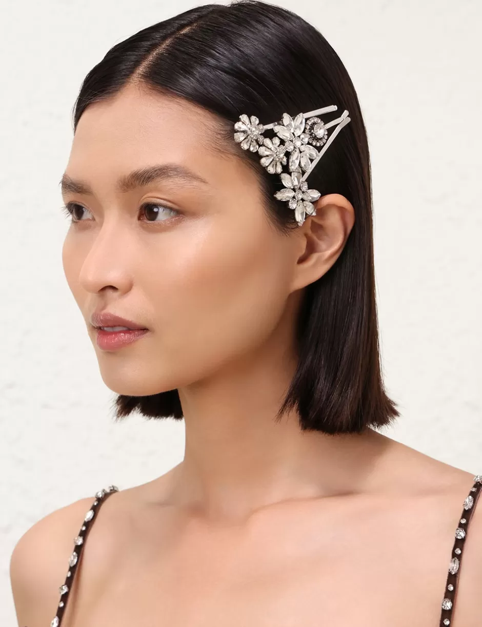 ZIMMERMANN Accessories | Hair Accessories<Embellished Hair Pin Set Silver Clear