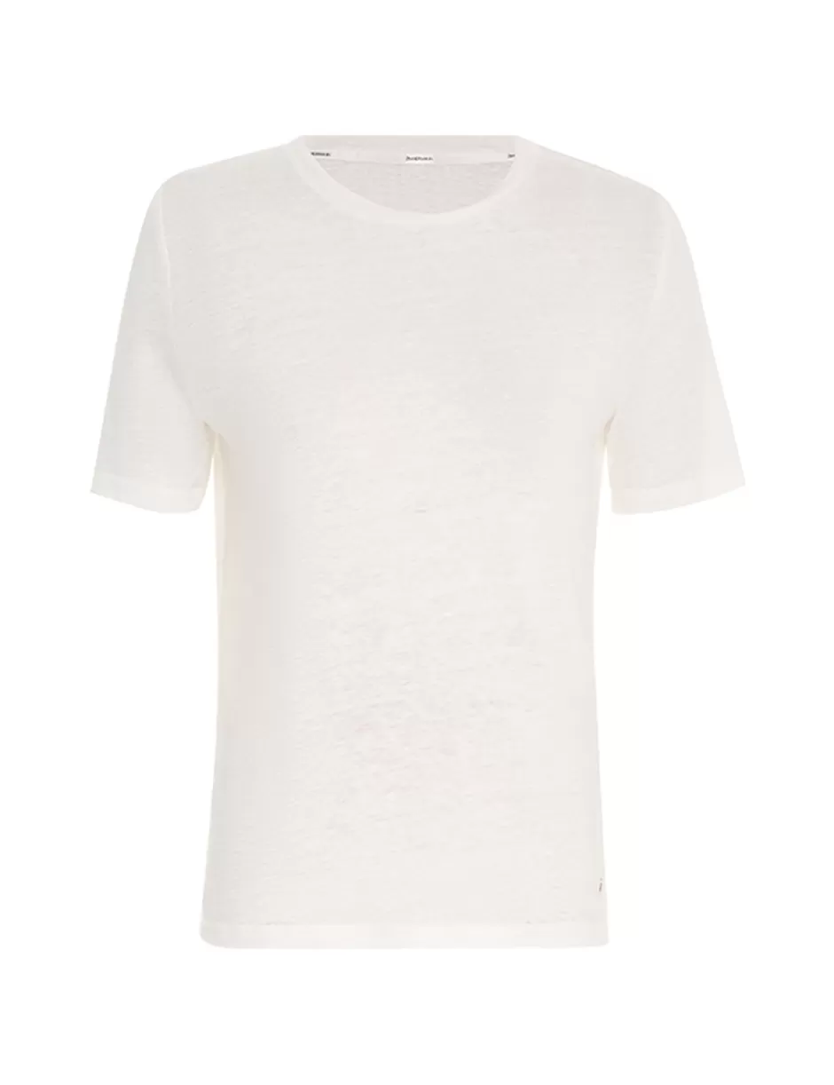 ZIMMERMANN Tops | Clothing<Fitted Tee Ivory