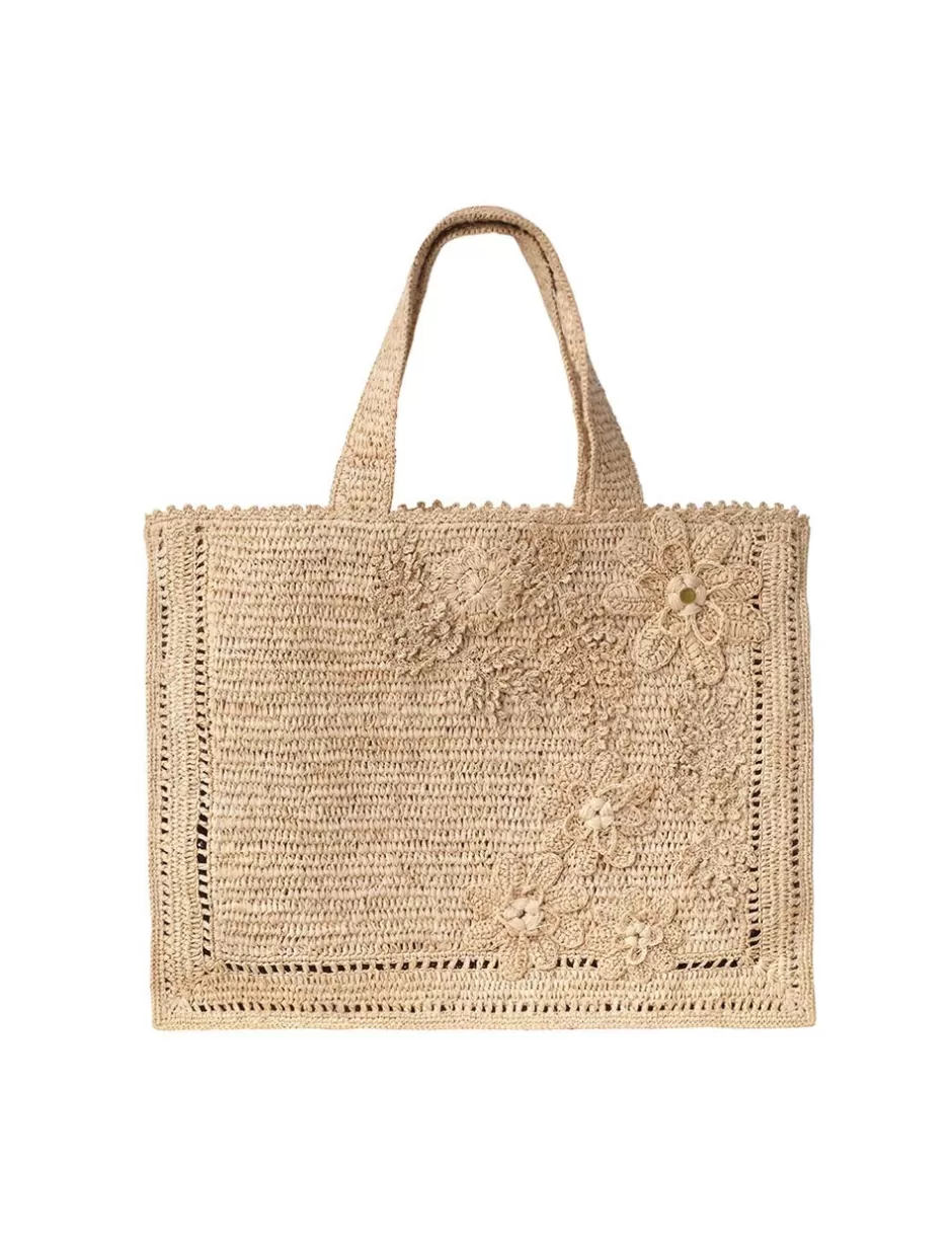 ZIMMERMANN Accessories | On Vacation<Floral Raffia Tote Natural