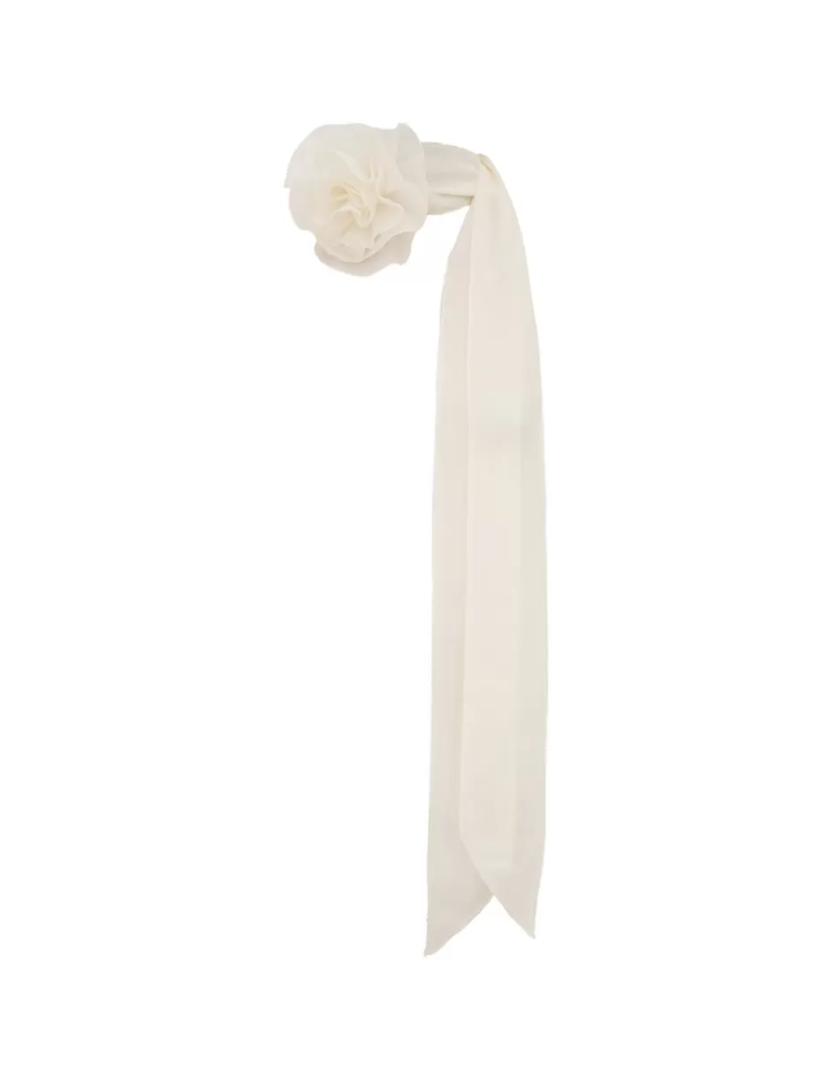 ZIMMERMANN Accessories | Scarves<Flower Neck Scarf Ivory