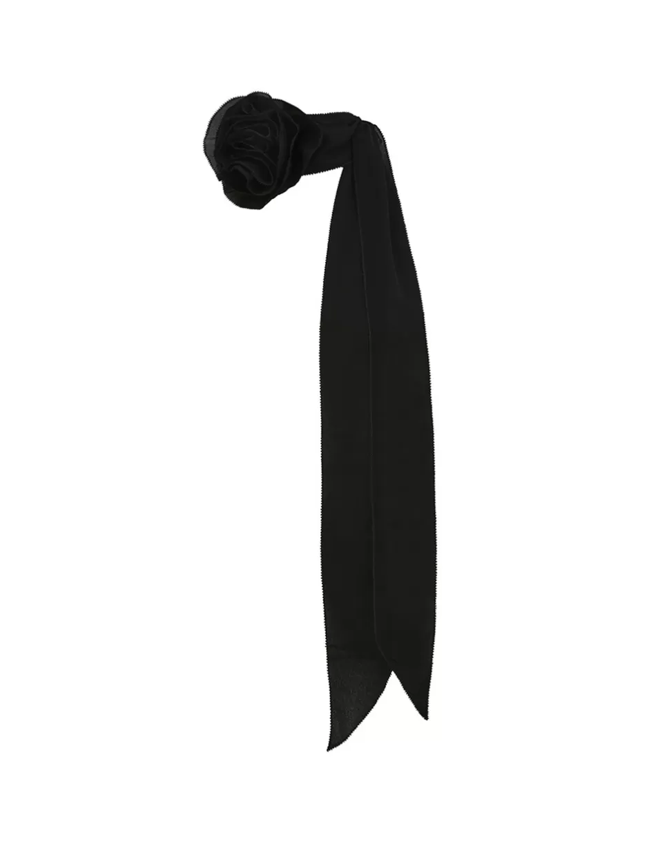 ZIMMERMANN Accessories | Scarves<Flower Neck Scarf Black