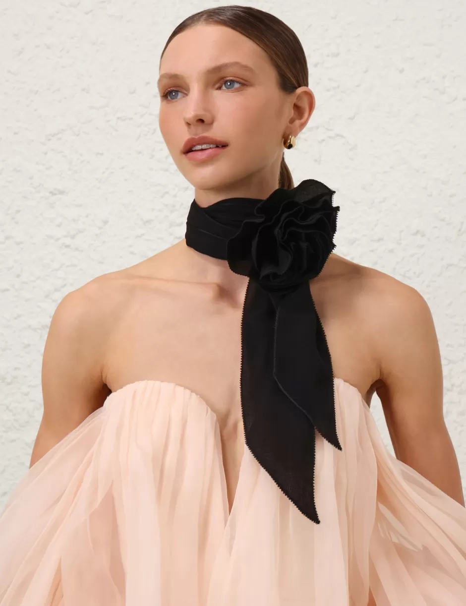 ZIMMERMANN Accessories | Scarves<Flower Neck Scarf Black