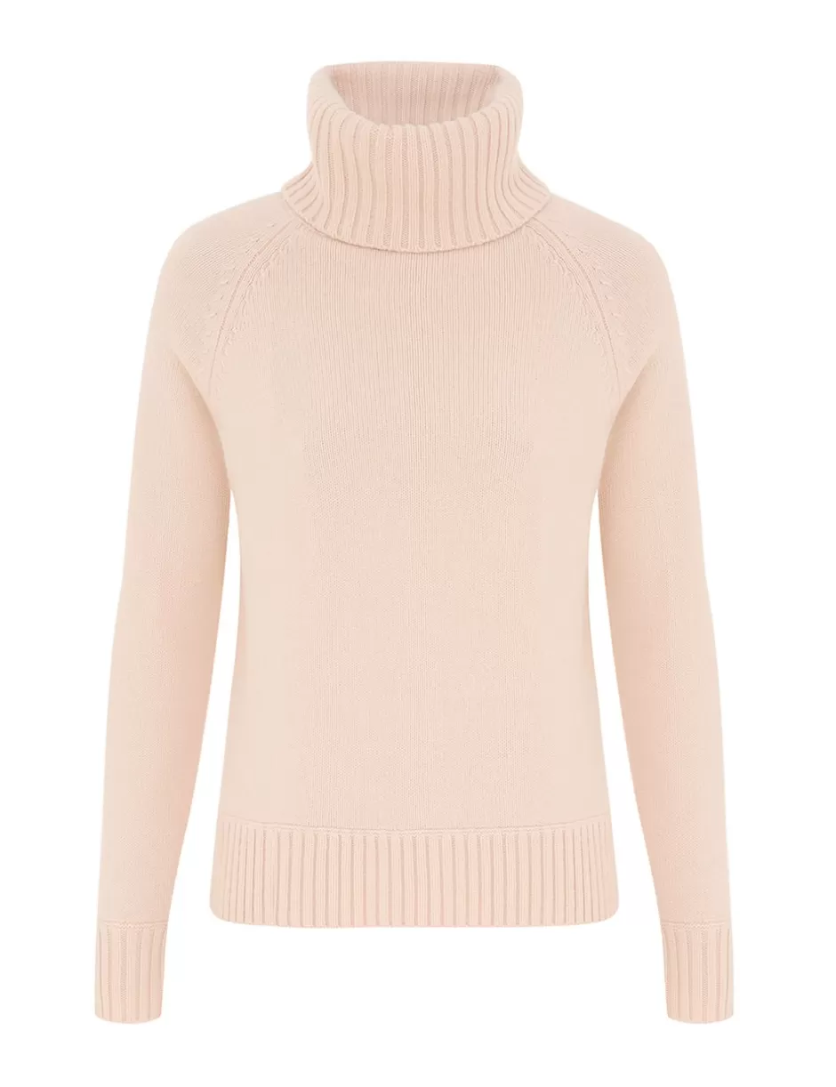 ZIMMERMANN Clothing | Knitwear<Funnel Neck Sweater Macadamia