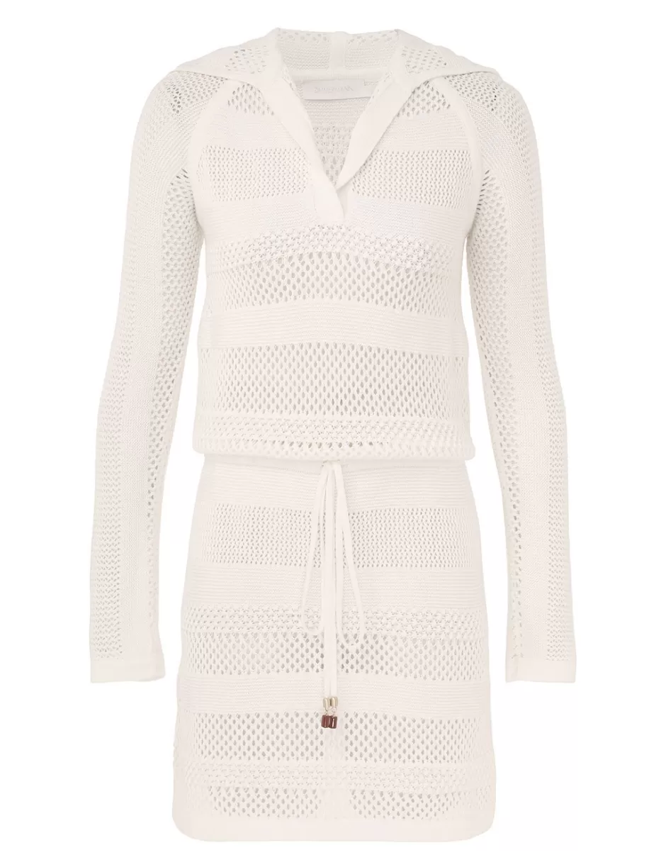 ZIMMERMANN Clothing | Dresses & Coverups<Golden Hooded Mini Dress Ivory