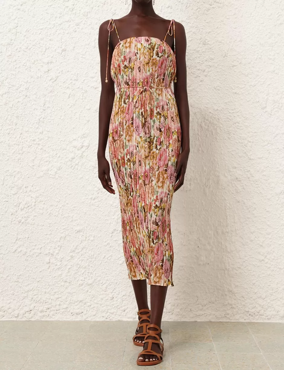 ZIMMERMANN Clothing | Dresses & Coverups<Golden Pleated Slip Dress Pink Rose