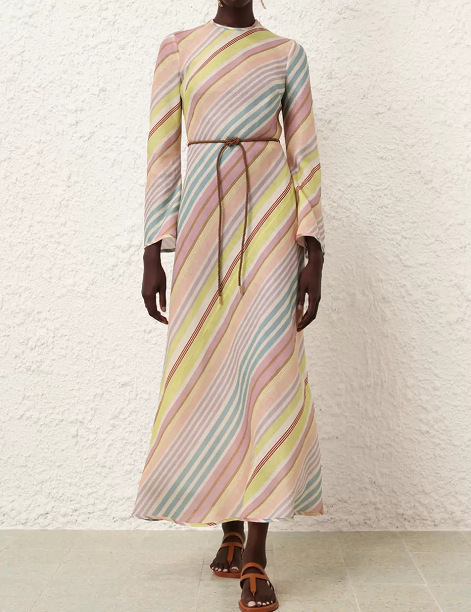 ZIMMERMANN Clothing | Dresses & Coverups<Halliday Bias Long Dress Multi Stripe