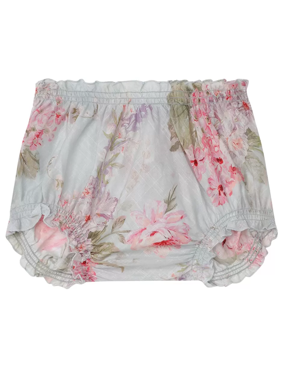 ZIMMERMANN Kids | Clothing<Halliday Bloomer Blue Watercolour Floral