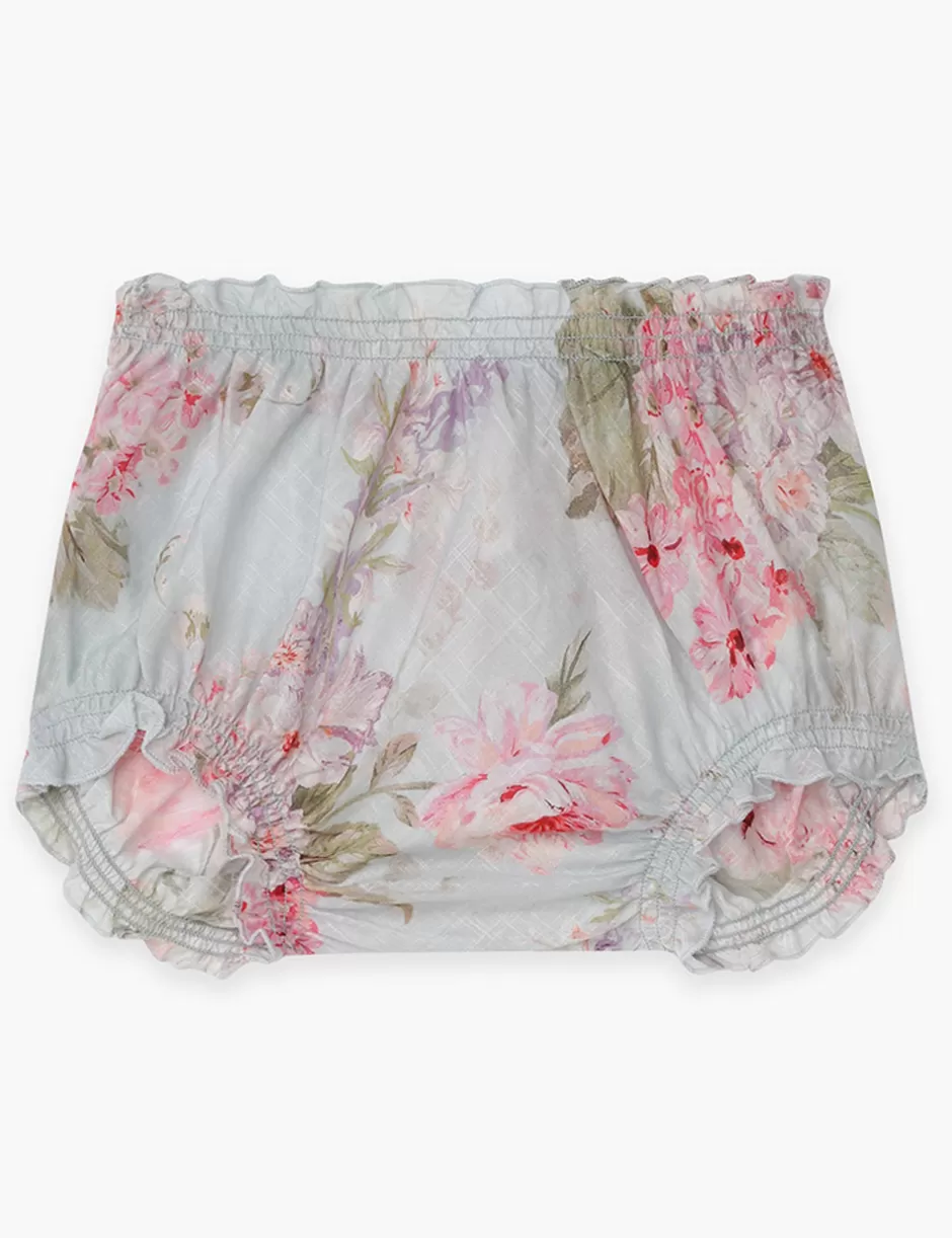 ZIMMERMANN Kids | Clothing<Halliday Bloomer Blue Watercolour Floral