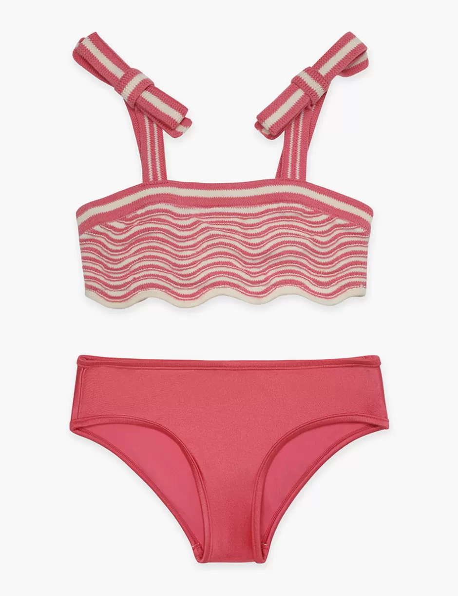 ZIMMERMANN Kids | Swimwear<Halliday Crochet Wave Bikini Pink