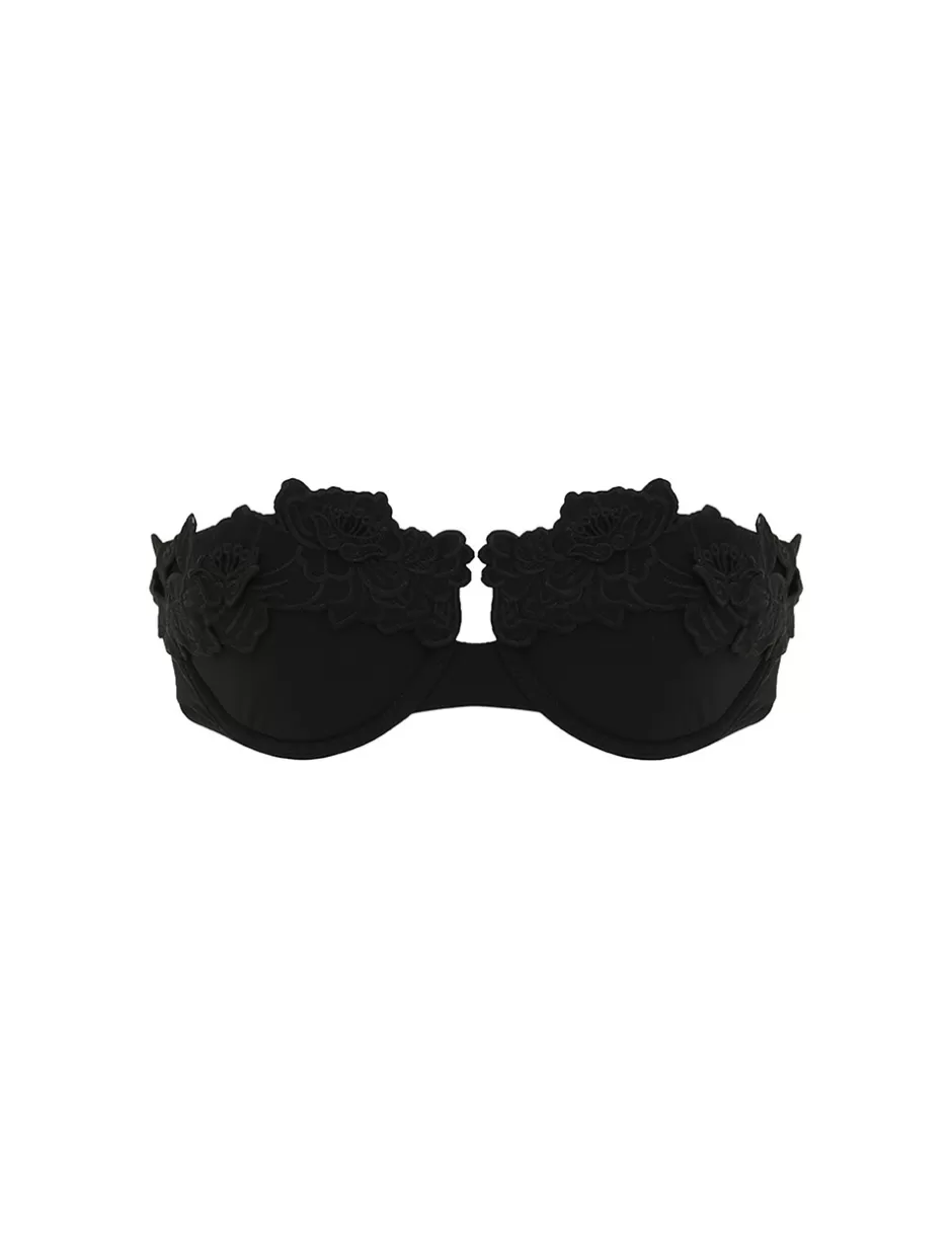 ZIMMERMANN Bikinis | Separates<Halliday Embroidery Bra Noir