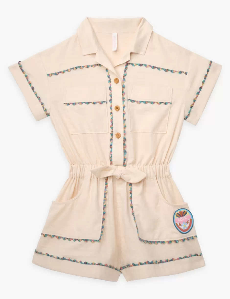 ZIMMERMANN Kids | Clothing<Halliday Pocket Playsuit Tea