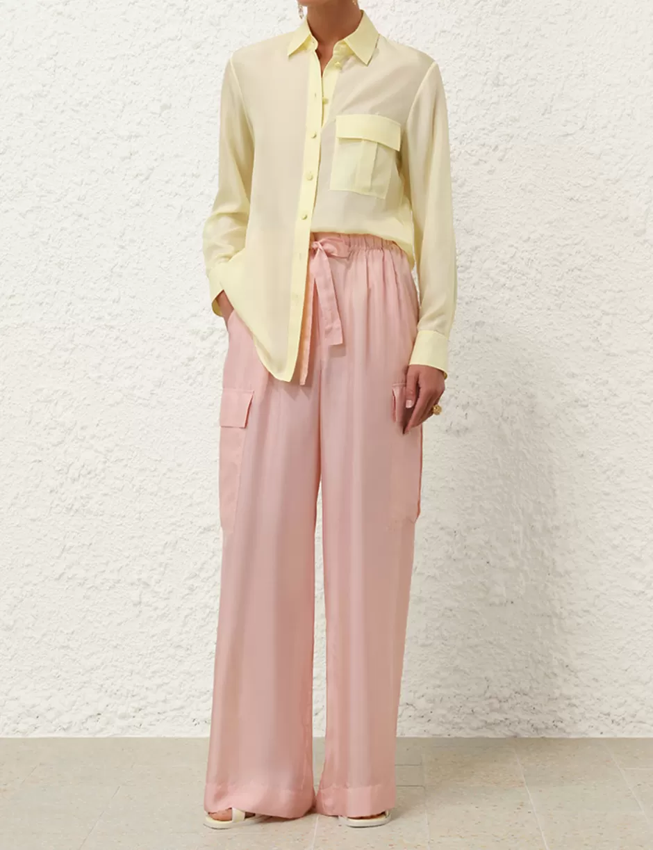 ZIMMERMANN Clothing | Shorts & Pants<Halliday Relaxed Pocket Pant Pink