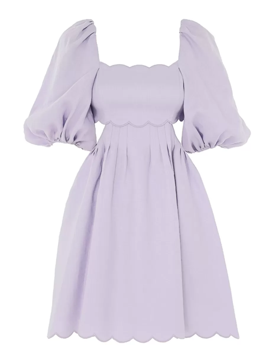 ZIMMERMANN Clothing | Dresses & Coverups<Halliday Scallop Mini Dress Lilac